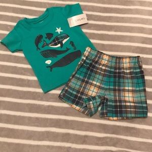 Infant boys t shirt and shorts